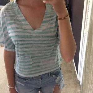Blue striped shirt